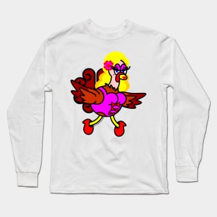 Thanksgiving Turkey Tracy Long Sleeve T-Shirt